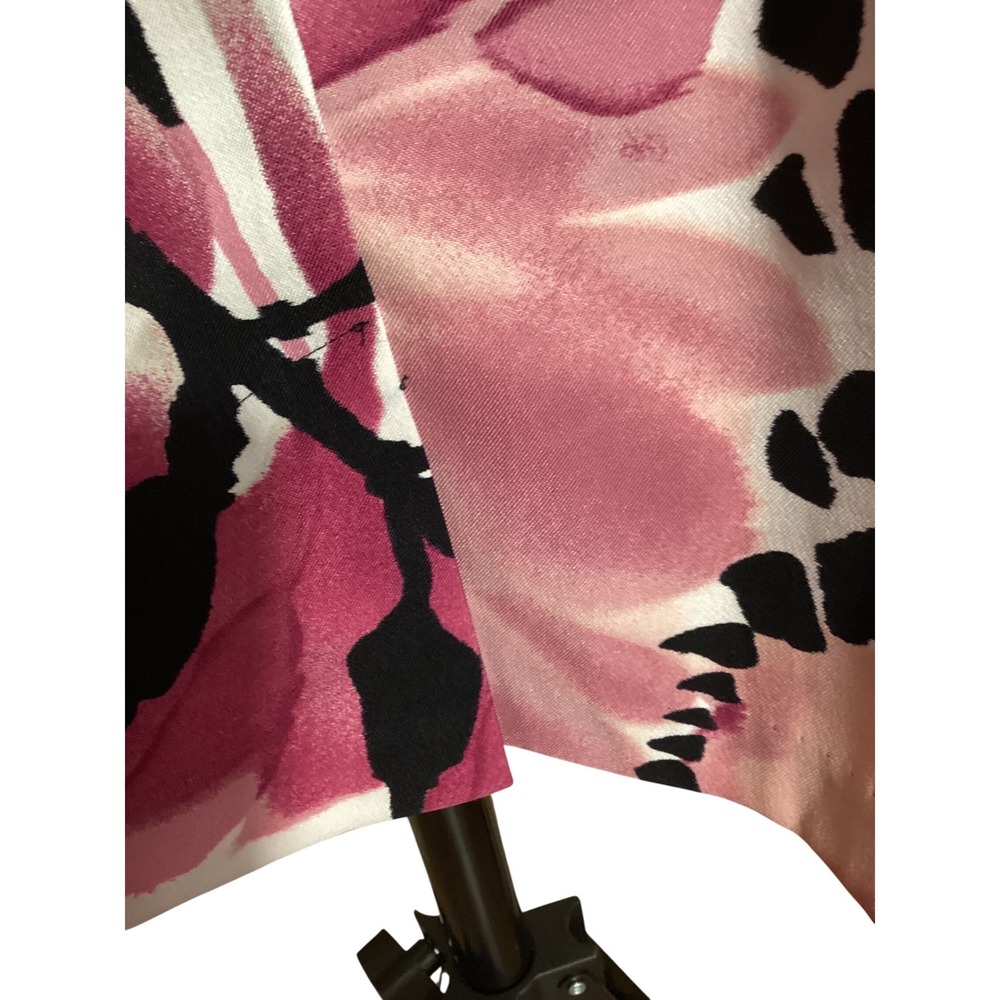 Dressbarn Pink Black Floral Abstract Sleeveless Sheath Dress Size 10 - Picture 6 of 10